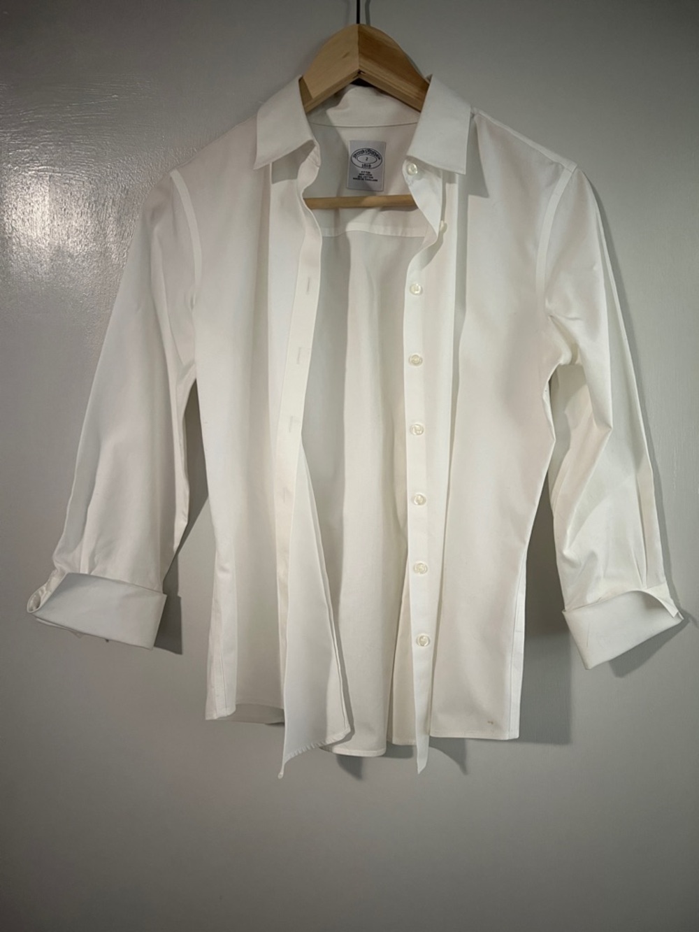 Brooks Brothers White Dress Shirt - Classic Button Front